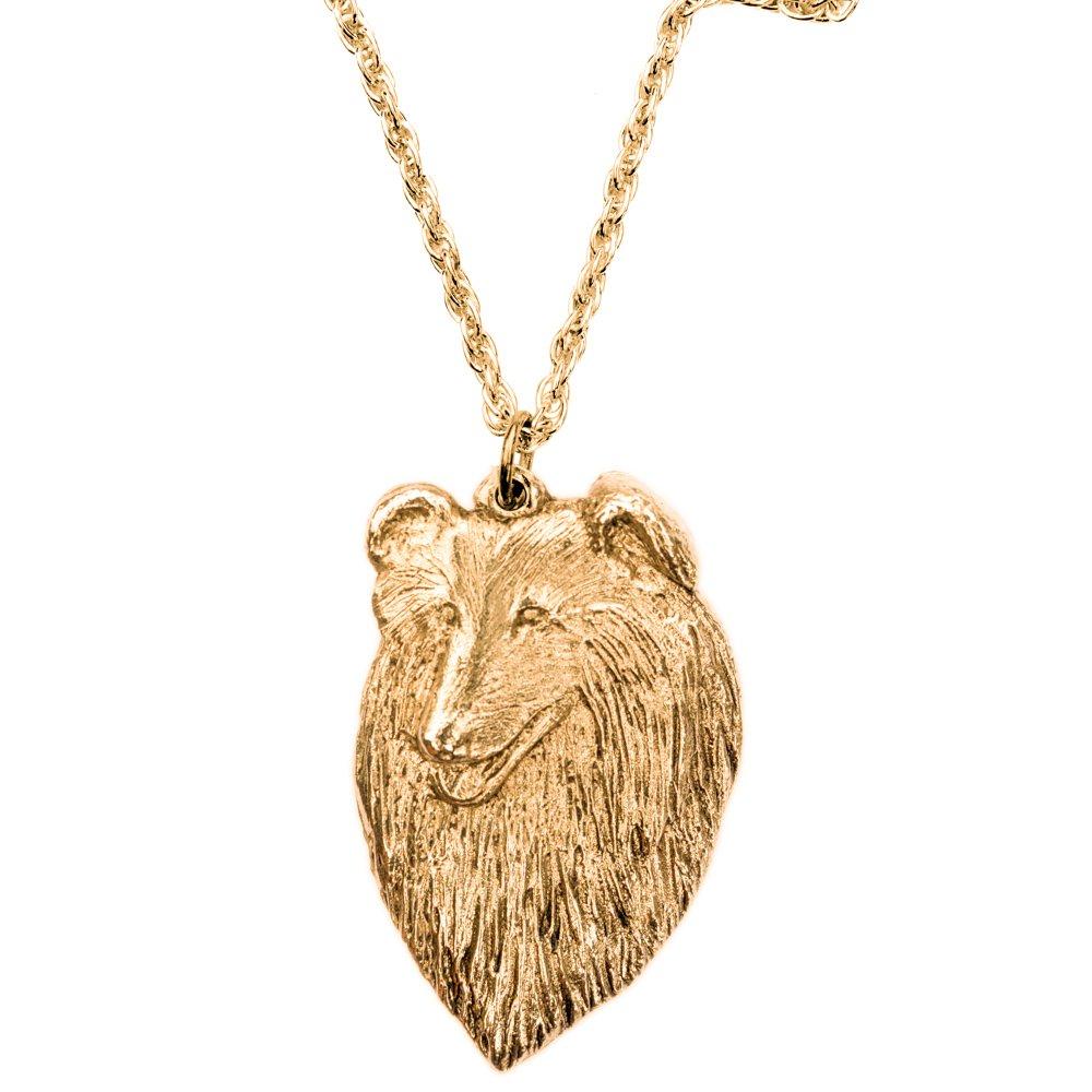 Колли (глава) Коллекция кулонов-ожерелий Art Dog, изготовленных в Великобритании