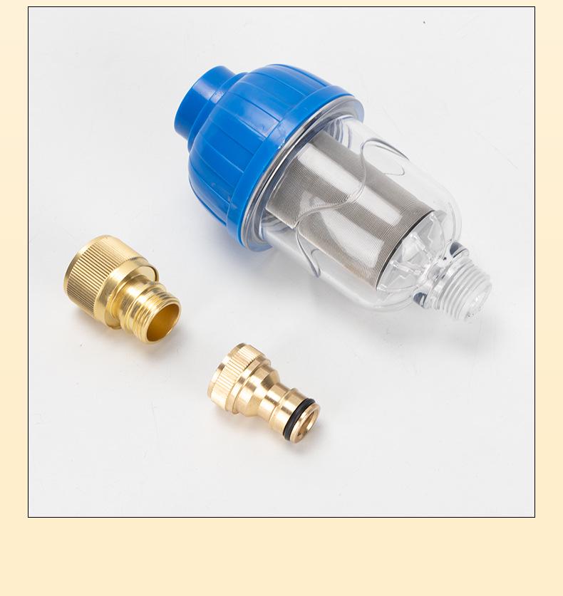 Sada předfiltrů pro vysokotlaký mycí stroj na auta s rychlospojkou a filtračním sítem