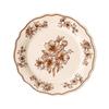Shaun Medieval Fine Bead Point Ceramic Household Tableware French Plate Small Bowl Cup Plate Retro Rose Garden Dessert Plate