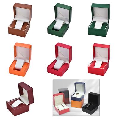 Modische Einzeluhren-Geschenkbox in mehreren eleganten Farben, praktisch für Schmuck- und Armband-Aufbewahrungslösung