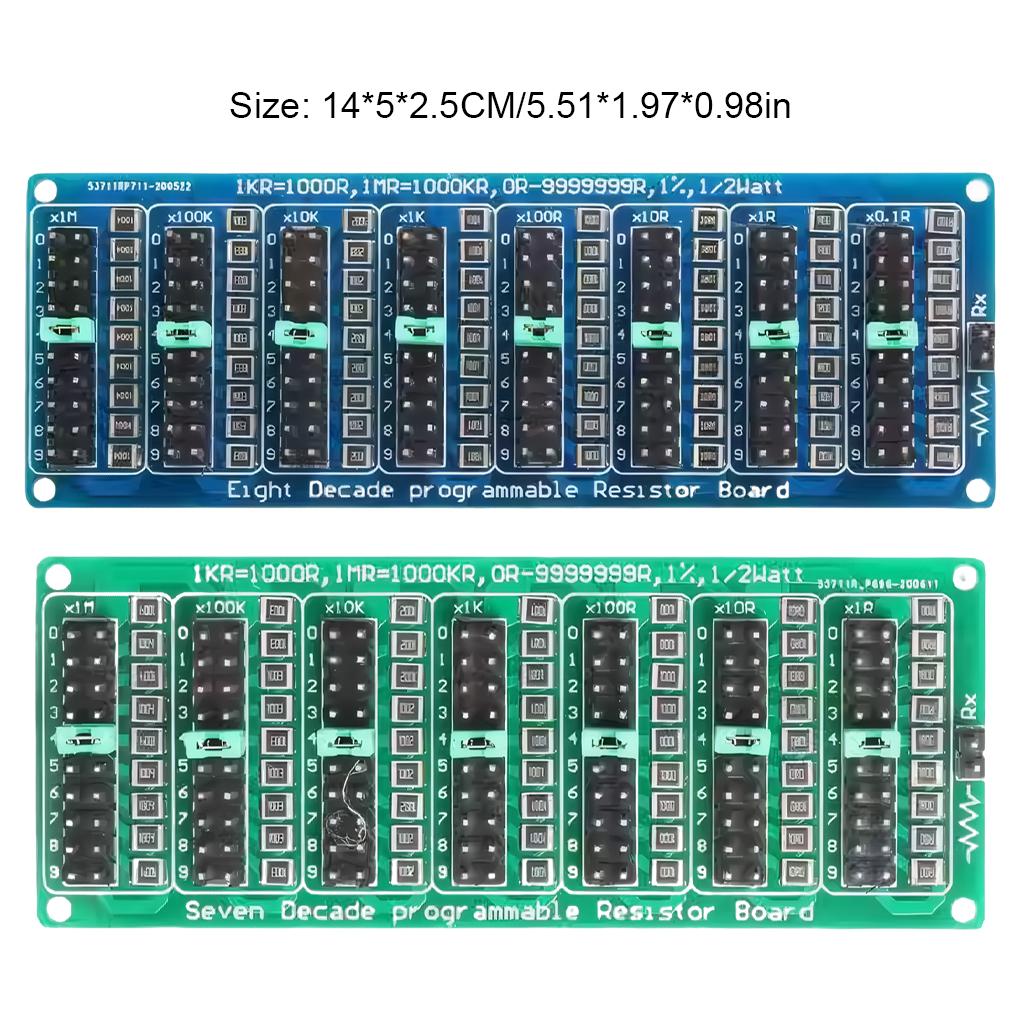 PCB Flexibly Set Resistance Range With Eight-segment Resistor Board