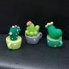 Mini Cactus Potted Car Ornaments Car Dashboard Cartoon Cactus Themed Interior Decoration Ornaments Green Plant Potted Decoration
