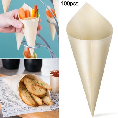 100 Adet Tatlı Külahları Gıda Sınıfı Tek Kullanımlık Sızdırmaz Isıya Dayanıklı BPA Ücretsiz Şarküteri Külahları Küçük Tatlı Külahları Mutfak Malzemeleri