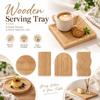 Geometric Wooden Tray Boho Style Serving Tray New Wooden Serving Tray  Home Decoration