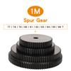 Spur Gear 1M-77T/78T/79T/80T/81T/82T/83T/84T/85T/86T Teeth Pitch 3.14 Mm Total Height 10 Mm Gear Wheel Carbon Steel Blackening