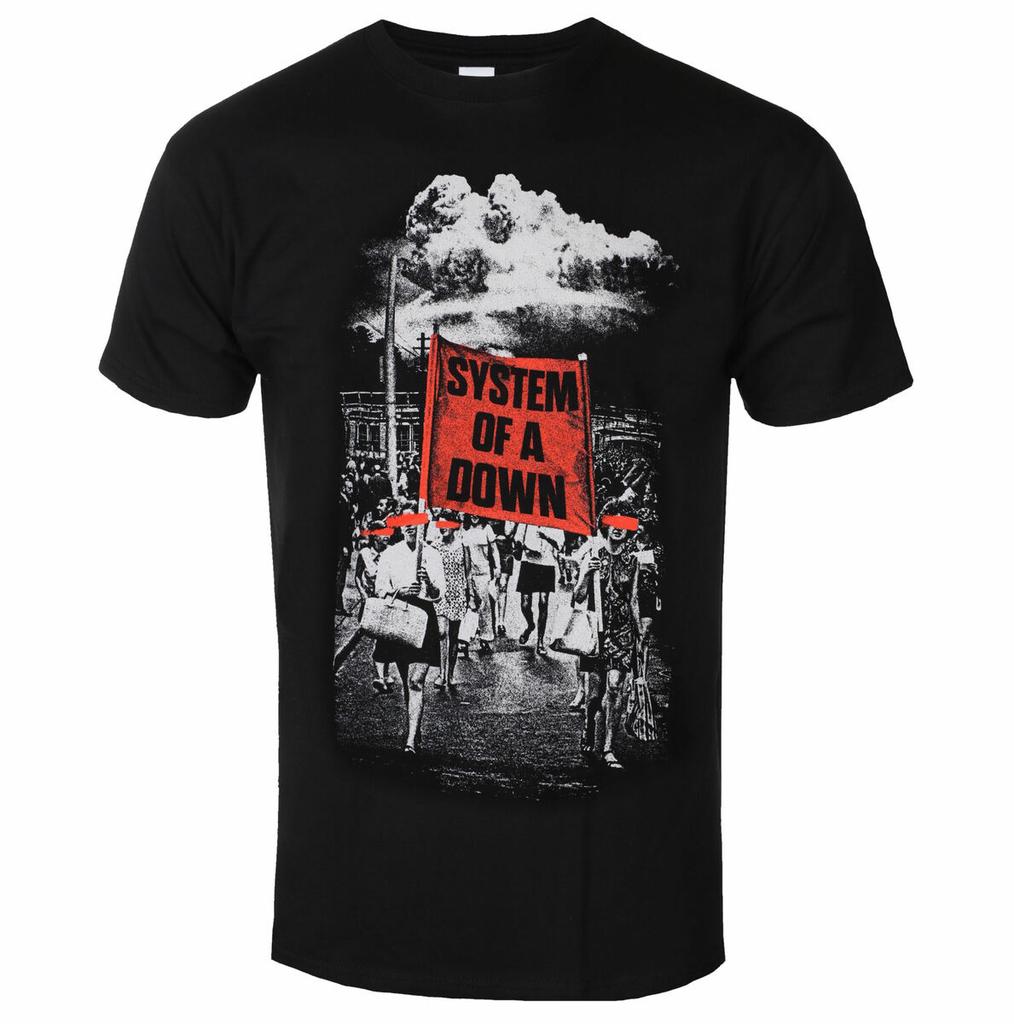 System Of A Down Pharoah Pattern Printed Tshirt Casual Street Style Cotton Tshirt Suitable For Enthusiasts To Wear