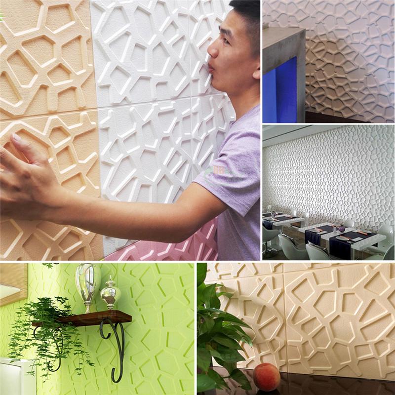 

Обои XPE 3D 60 * 60 см Телевизор Фон Кирпичная стена Наклейка Гостиная Спальня Декоративные наклейки