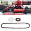 25T Sprocket Teethless Flywheel 76 Links 420 Chain Set for Mini Bike Go Kart ATV Off Road Vehicle