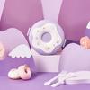 Cute Cartoon Donut 1000ml Lunch Box Microwavable Bento Container with Compartments Students Supply