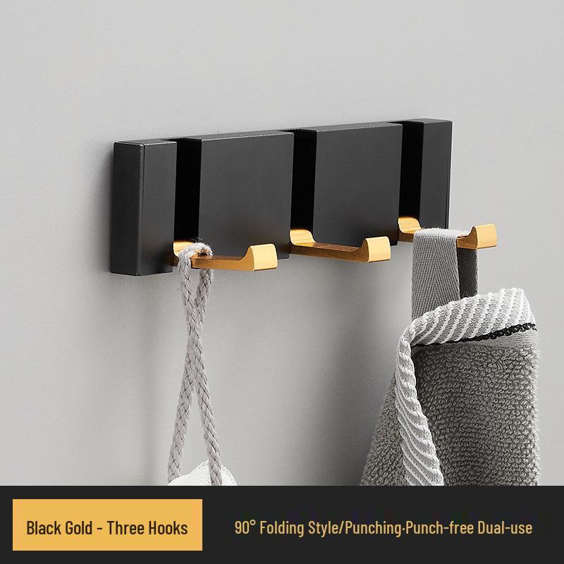 Elegant No-Drill Foldable Hidden Coat and Hat Hook for Entryways