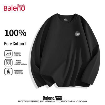 Baleno Men's Pure Cotton Long Sleeve T-Shirt