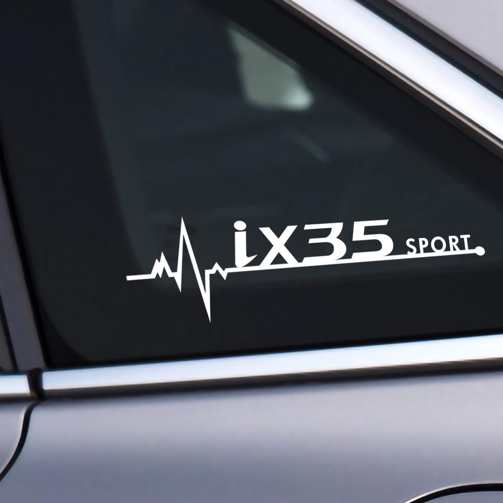 2pcs Car Side Window Decor Vinyl Pvc Decal Car Accessories For Hyundai Elantra Accent Tucson Sonata GDI Ix35 I30 I20 Azera Ix20 pp39