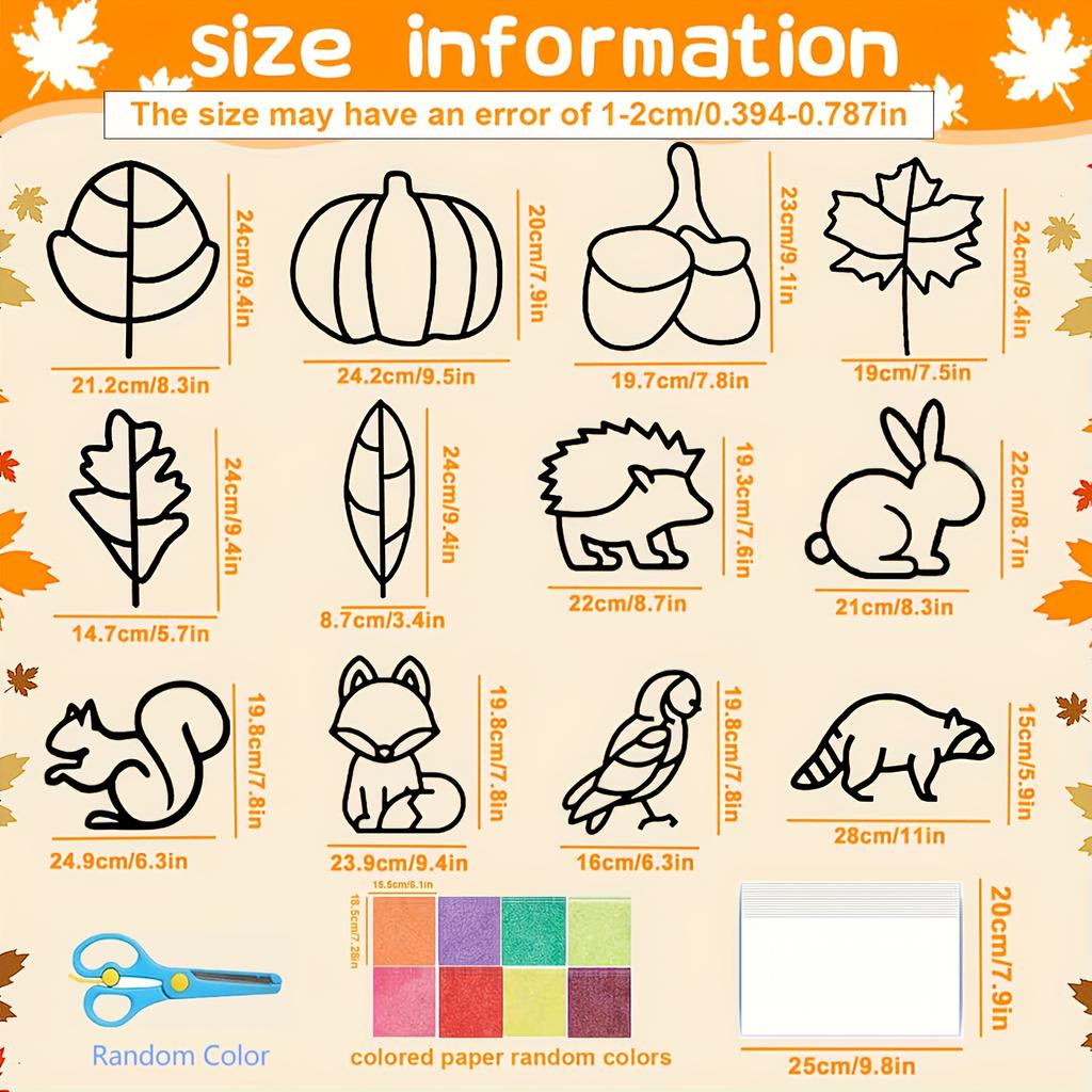 DIY autumn wreath craft kit, autumn decoration supplies, suitable for autumn, Thanksgiving and Christmas creative gifts