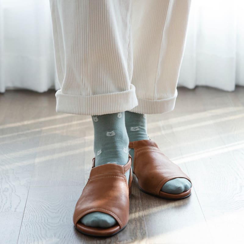 REDSSOCKSOO rss cat socks 3color rssw089