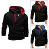  Men's Stylish Slim Warm Hooded Sweatshirt Zipper Coat for Jacket Outwear Sweater