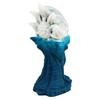 Anal Suction 8cm X 19cm TaRiss's Plug, Textured, Cup, Silicone, White, Blue,