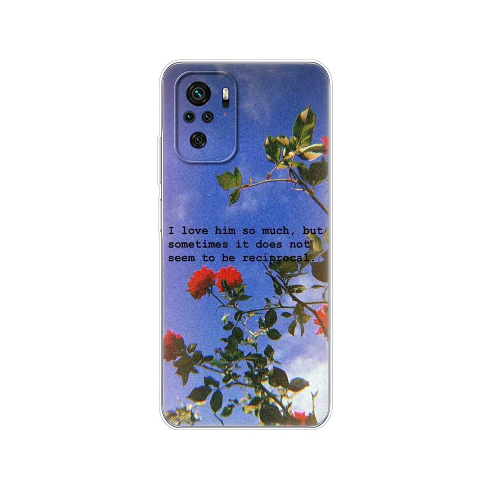 For Xiaomi Redmi Note 10 10S Case 4G 5G Silicon Soft Tpu Back On Redmi Note 10 Pro Global Phone Cover Note10 S Bumper Etui Funda