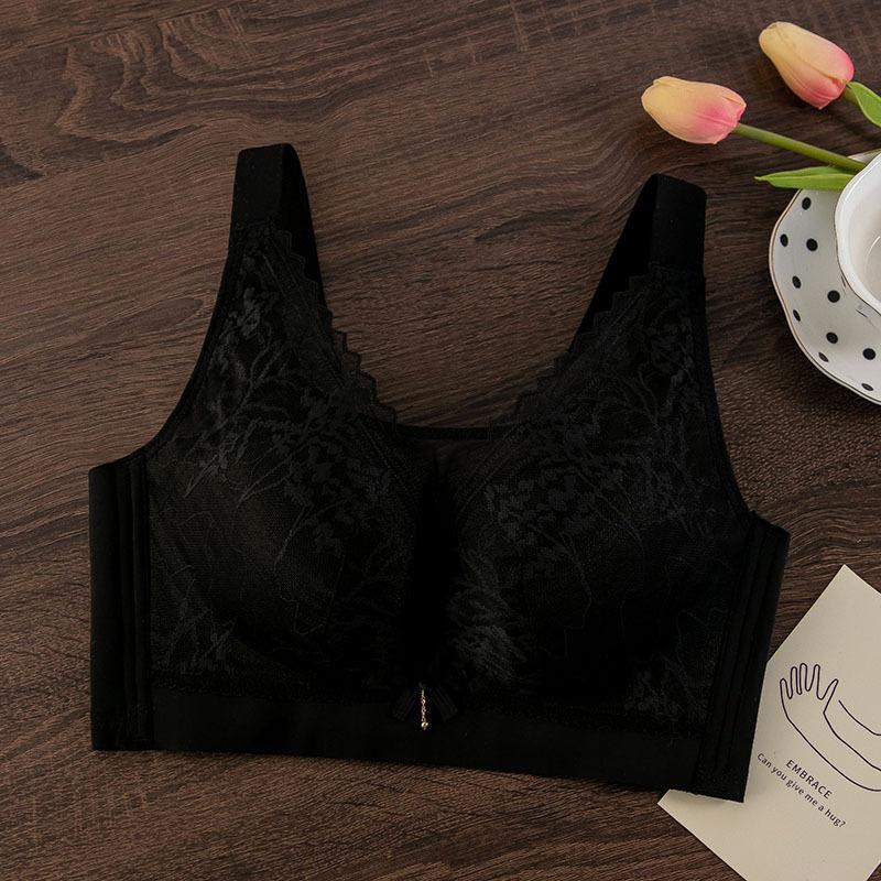 Large Size Bra, Paper Cup, Large Chest, Small Collection, Anti-sagging Adjustment Type, No Steel Ring Bra
