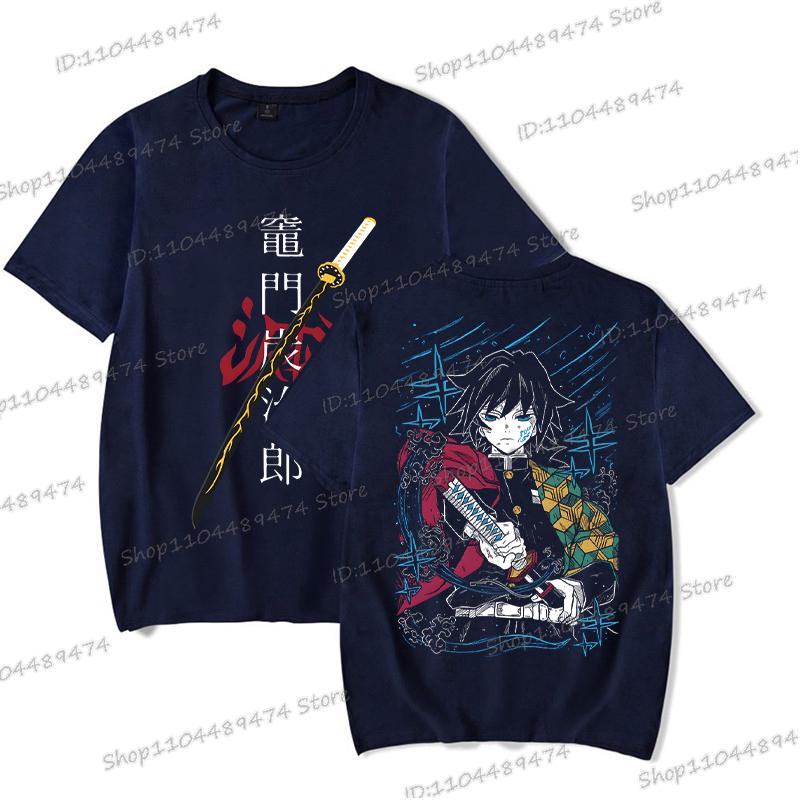 Pánské Dámské Anime Kimetsu No Yaiba Streetwear Tanjiro Kamado Grafika Dárek pro fanoušky Trička Krátký rukáv Módní Manga Unisex Trička