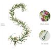 132 Flowers Artificial Eucalyptus Vines Multicolor Multicolor Flower Simulation Plant Garland Leaves Green Photo Props