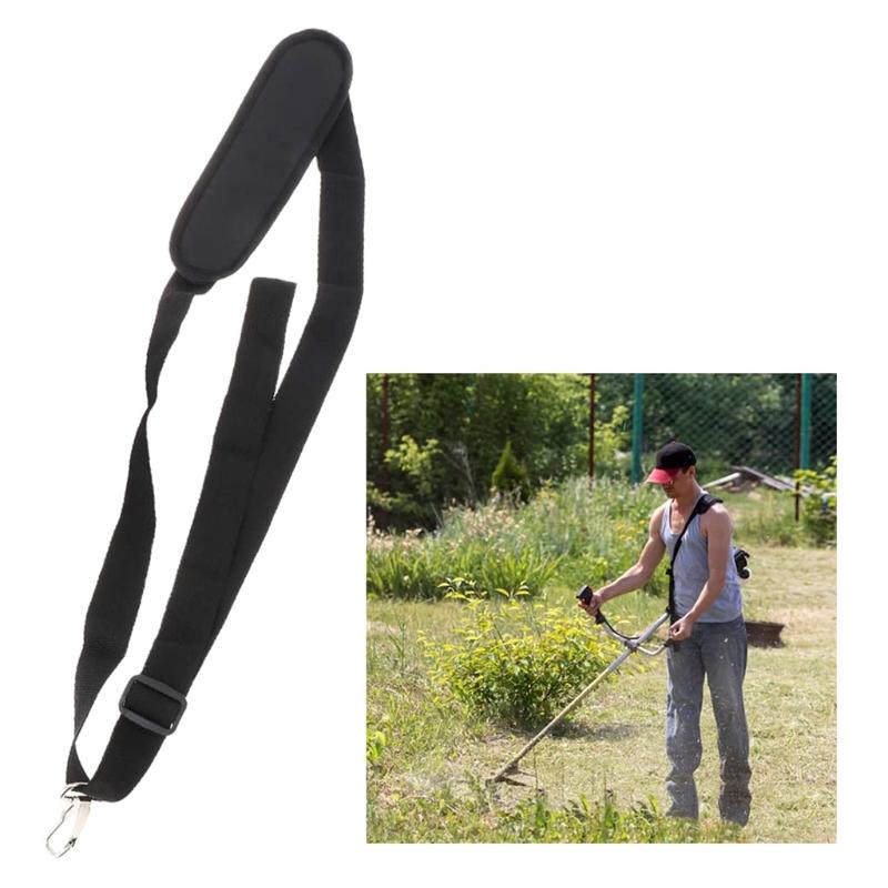Universal Black Shoulder Harness Strap String Trimmer Single Shoulder Pad Strap Quick Release for Trimmer