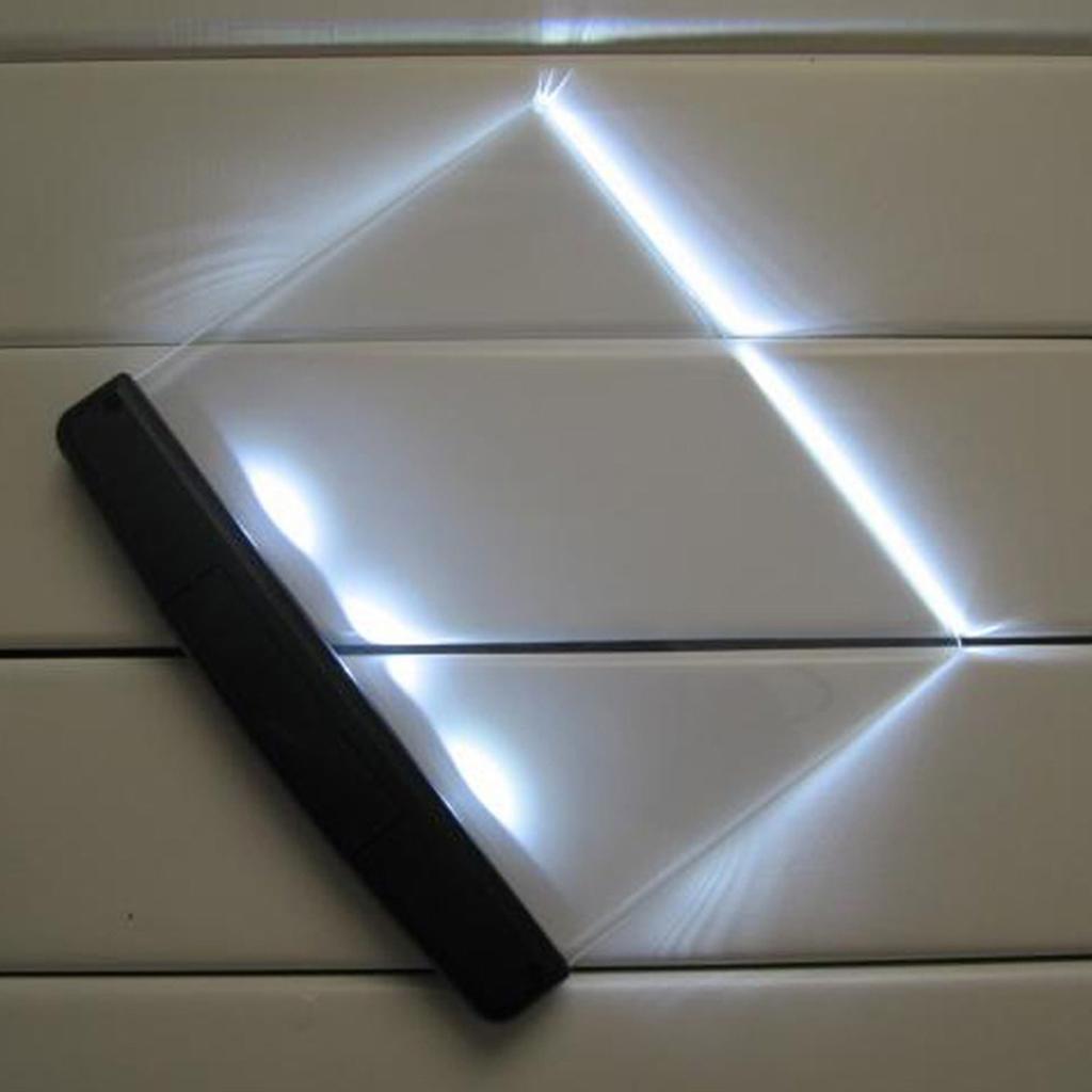 LED Book Reading Light, Transparent Flat Reading Light Student Night Light Portable Desk Lamp