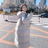 Down cotton-padded jacket for women's winter new loose small thickened long knee-padded jacket for women