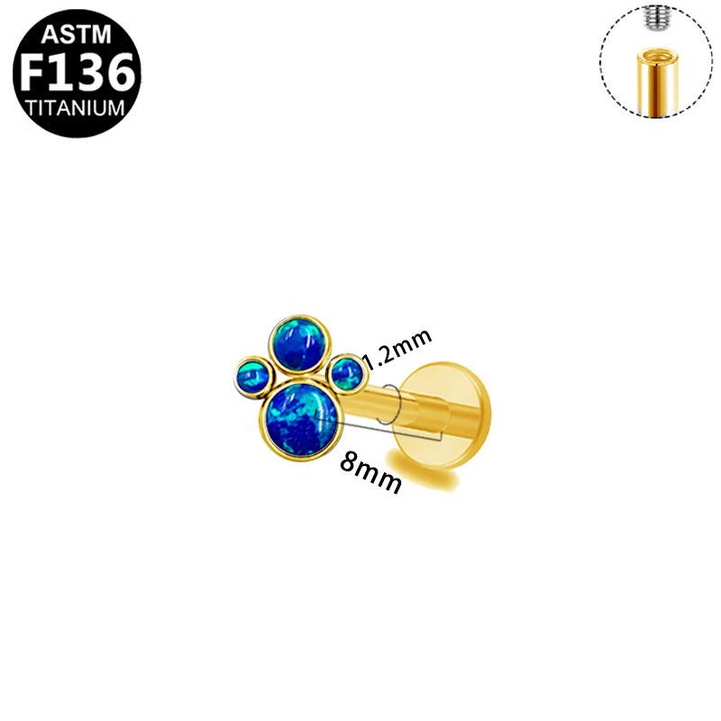 Titanium G23 Internal Thread T-shaped Lip & Ear Cartilage Stud