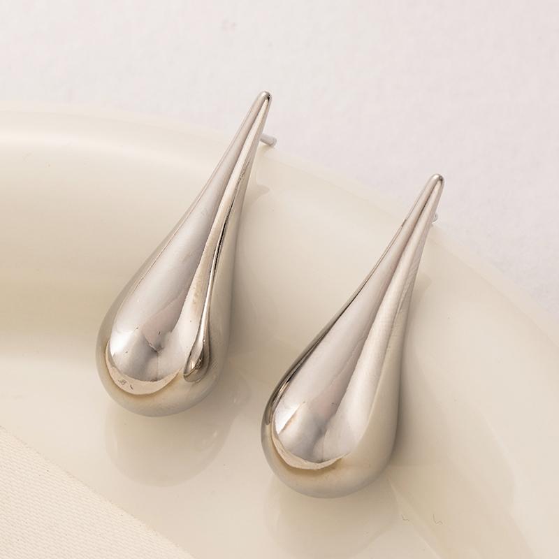 

ANENJERY Гладкие серьги-капли для женщин и мужчин, прохладный ветер, темперамент, ювелирные изделия, гламурные подарки, оптовая продажа, вечеринка серебряный