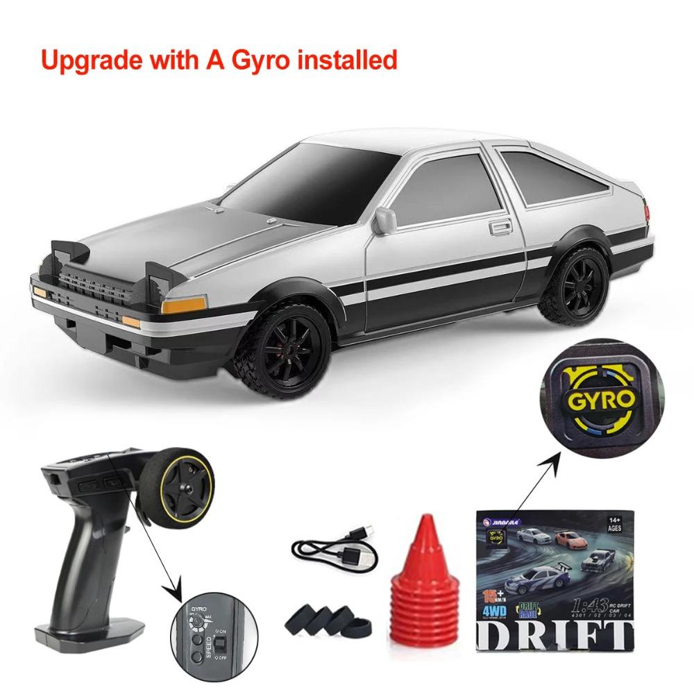 Αναβαθμισμένο Γυροσκόπιο 1/43 RC Αυτοκίνητο Drift Αγώνων RTR 4WD Υψηλής Ταχύτητας Ραδιοελεγχόμενο Μοντέλο 2.4G Όχημα Αγώνα Drift Μίνι Δώρα