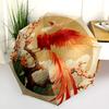 Branch Bird  Pattern, Automatic Folding Umbrella, Portable and Foldable Design, 8 Ribs, a Christmas or Birthday Gift.
