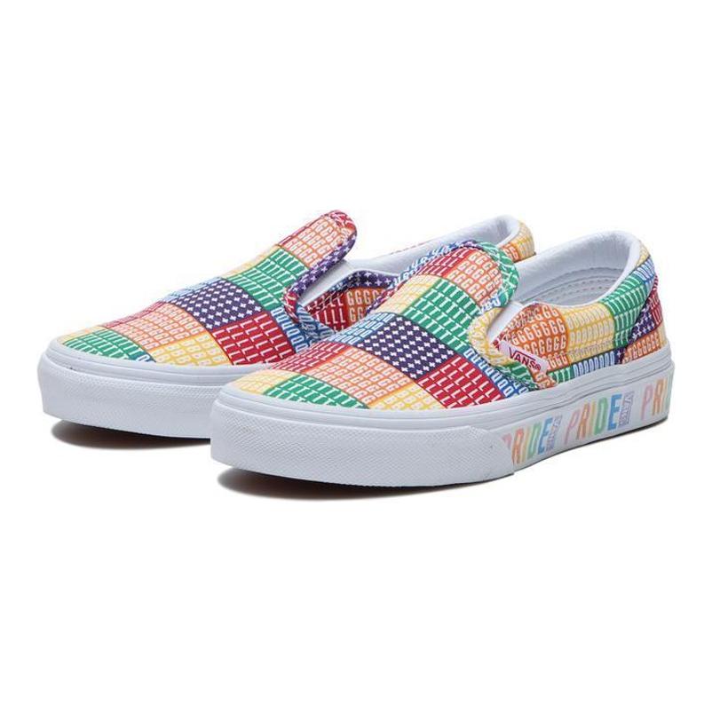 Vans Slip-On Shock Absorbing Durable Low-Top Kids Skate Shoes Multicolor Kids Sneakers VN0A4BUT3WJ