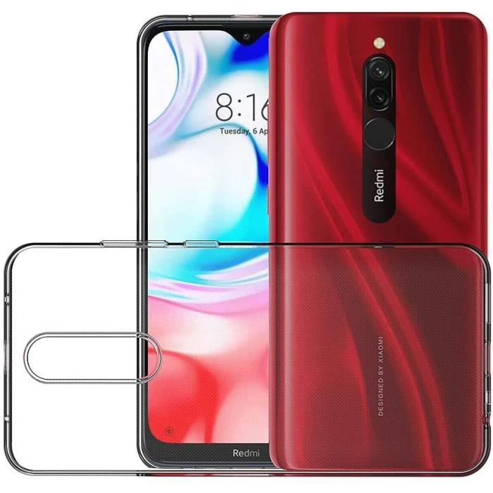 Coque - PHONILLICO - Xiaomi REDMI 8 - Silicone Gel TPU - Transparent - Ultra Mince
