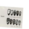 False Nails, Handmade Nail Tips, High-end Dark Silver Cat-eye Nail Art, European and American Punk Style False Nail Stickers.