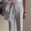High-Quality Men's Slim Fit Harem Suit Pants for Spring, Summer, and Autumn