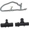 Hconcet 2PCS HVAC Heater Hose Tee Connector Fit Compatible with 2010-2013 Ford Transit Connect 2.0L 9T1Z18472C KH623 9T1Z-18472-C