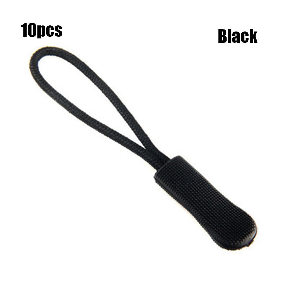 10 PEÇAS/Pacote Mochila Jaqueta Puxador de Zíper de Reposição Corda Puxadores Bolsas Clipe Fivela Puxador de Zíper Mala Roupa de Viagem Ferramentas