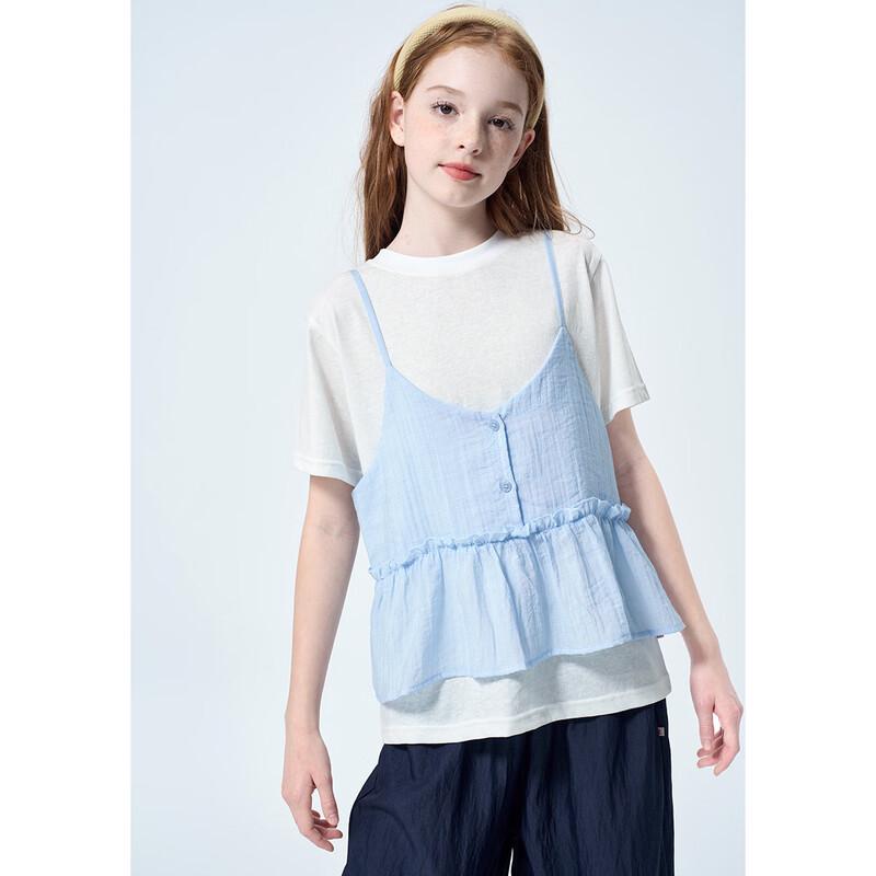 Montagut Girls' Ruffle Three-Piece Summer Set