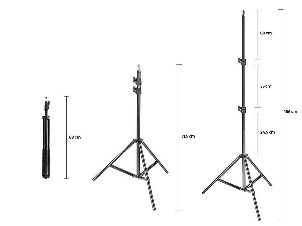 Tripod For Photography Lamp / Camera / Phone Alogy 1/4 Inch