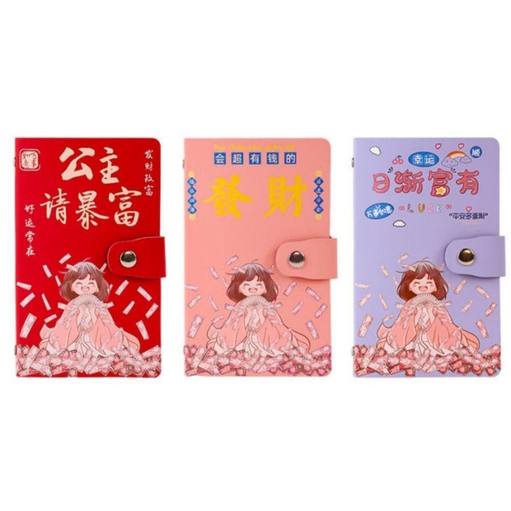 Cartoon Letter 100 Envelope Challenge Binder 50 Sheets Planner Organizer  for Budgeting Planner