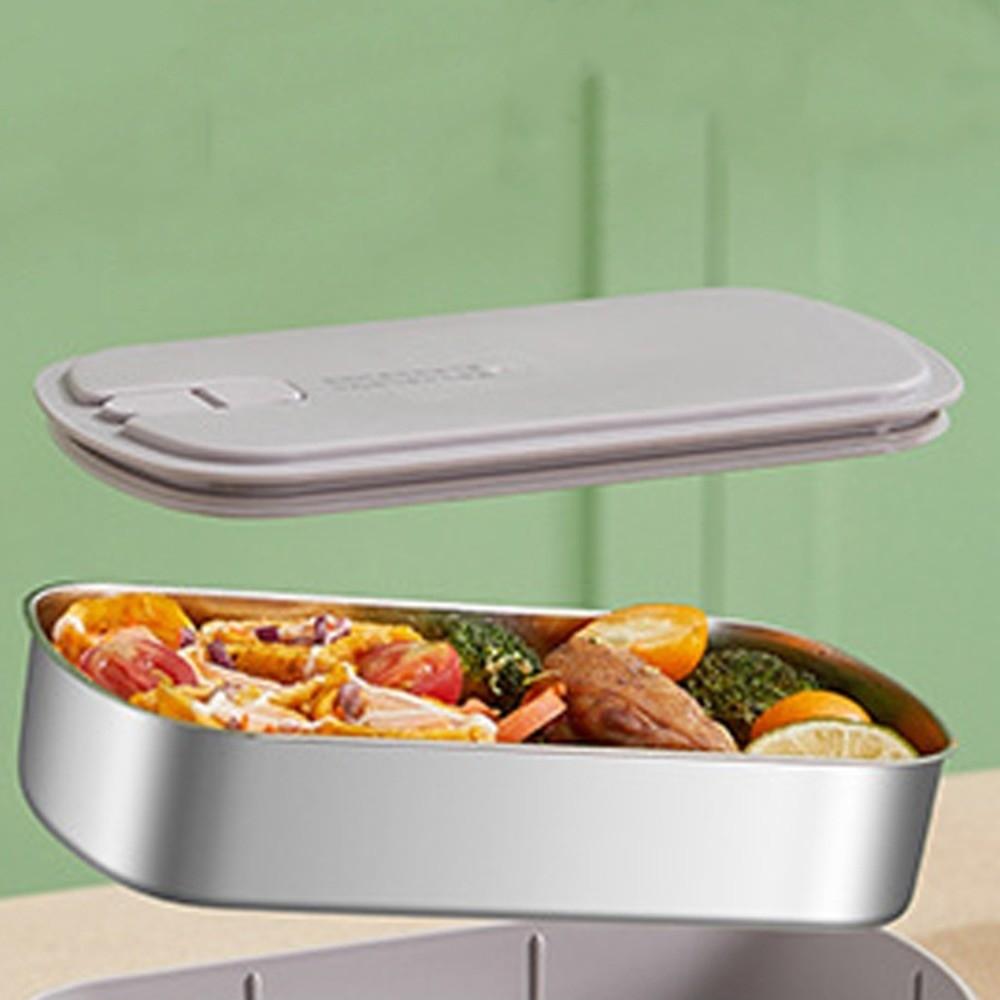 Silent Heating Heated Warmer Lunch Box No Need Water Constant Temperature Lunch Box  Office Worker