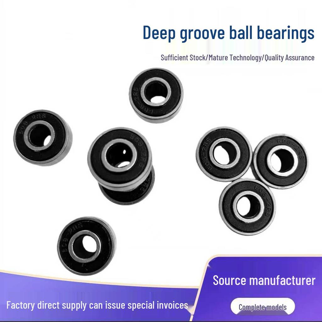 Carbon Steel Miniature Deep Groove Ball Bearings - Models 605 to 6001