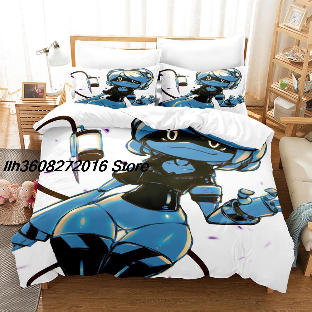 Murder Drones Bettwäsche-Set, Einzelbett, Doppelbett, Queensize-Bett, Kingsize-Bett, Bettbezug-Set für Erwachsene und Kinder, 3D-Anime-Bettlaken-Set