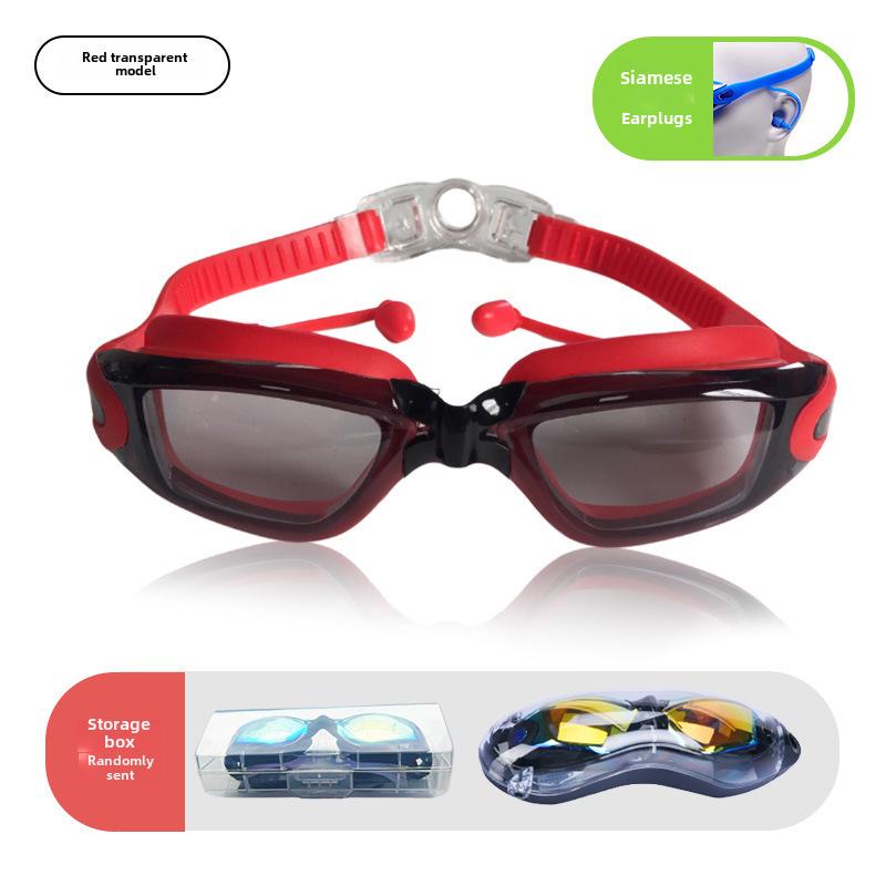 Anti-Fog Myopia Swimming Goggles - HD, Waterproof, Silicone, Electroplated Finish