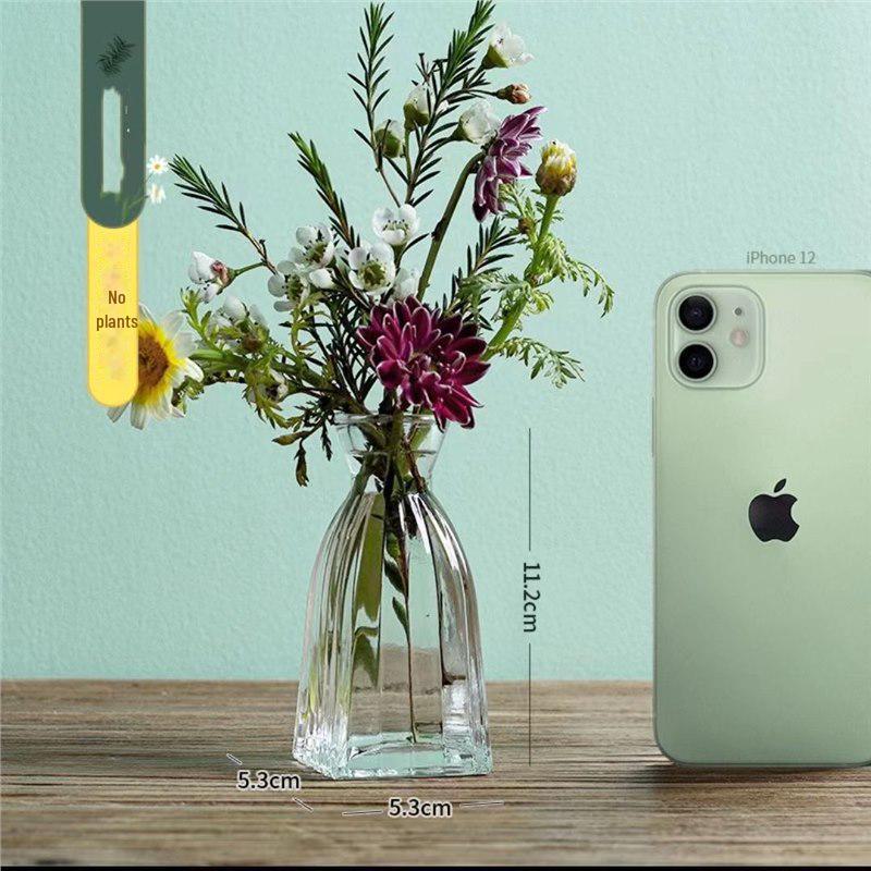 

Проста скляна ваза для свіжих або сухих квітів - ідеально підходить для декору вітальні або офісу Standard