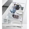 Yamazaki Tower Bowl Stand, Small, White, W32 X D.6 X H2.2cm, for Standing Storage In Drawers and Cupboards, Model 1371