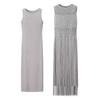 Summer New Product Women's Clothes Fashion Style round Neck Sleeveless Decorated Tassel Knitting Evening Dress Clothing Dress Two-piece Set