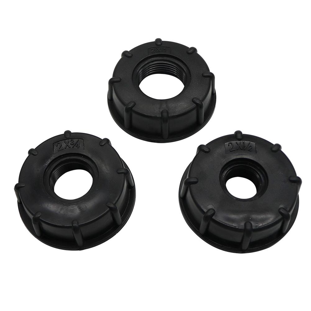 Durable IBC Tank Fittings Universal S60X6 Coarse Threaded Cap 60mm Female Thread To 1/2 ", 3/4", 1 " Water Tap Adapter Connector