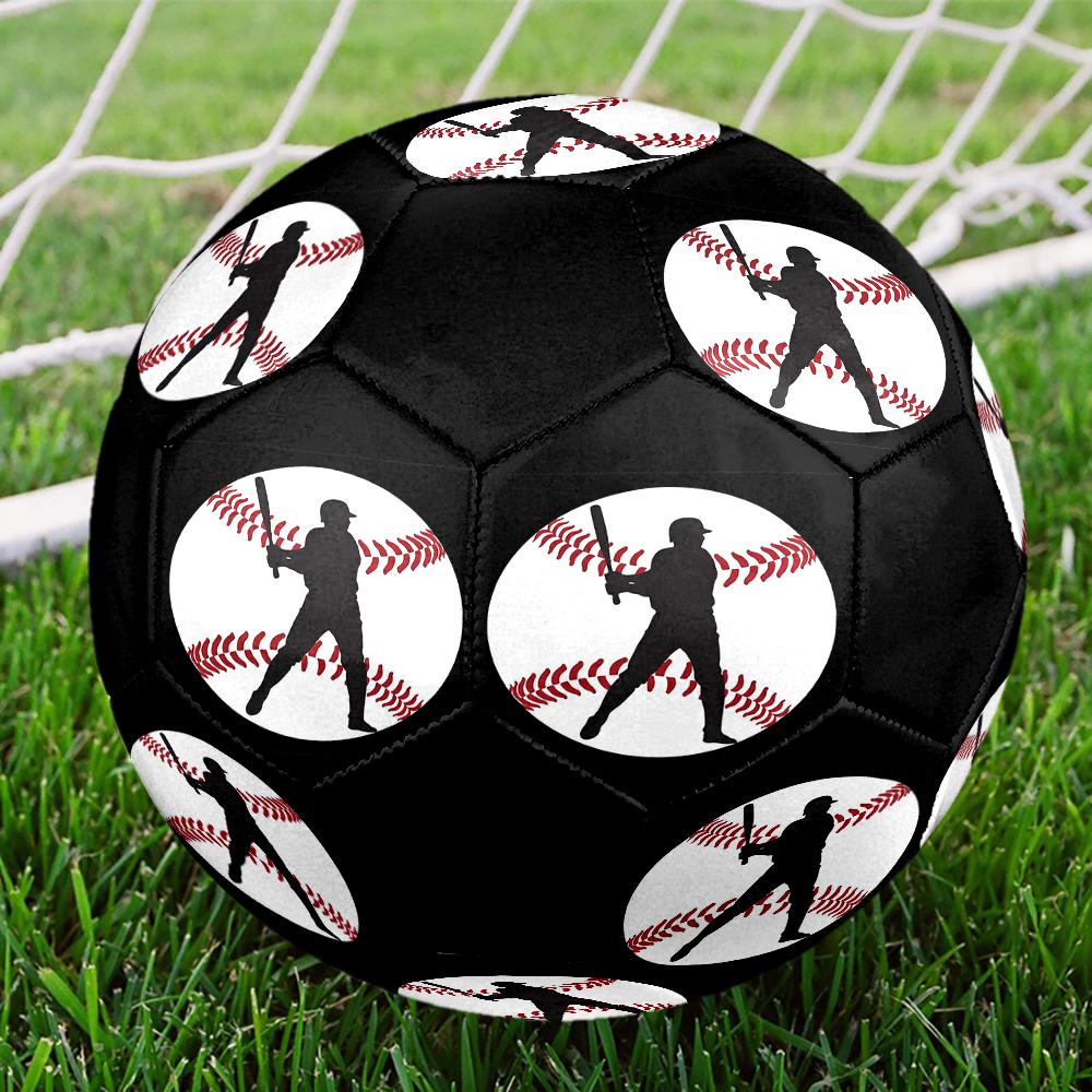 Baseball Theme Size 5 Soccer Ball, Suitable for Both Indoor and Outdoor Matches, a Gift Suitable for Everyone.