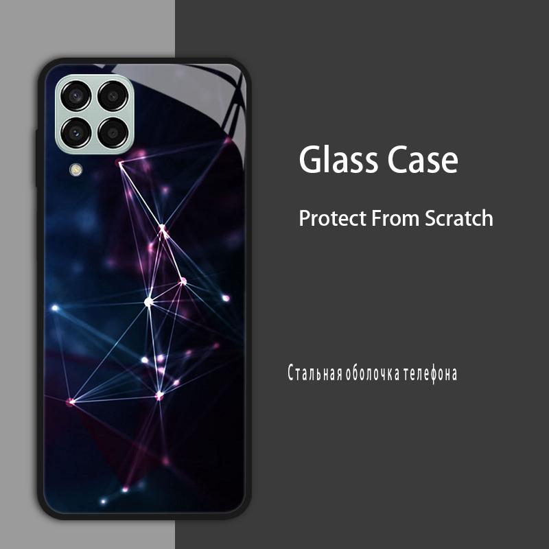 M53 5G Case For Samsung Galaxy M53 Case for Samsung M33 Tmepered Glass Case Fundas For Galaxy M23 A12 M12 A22 5G F23 Phone Cases